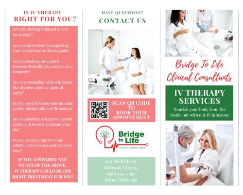 IV Therapy Brochure - Front